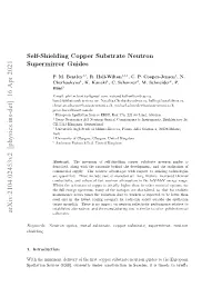 Self-Shielding Copper Substrate Neutron Supermirror Guides