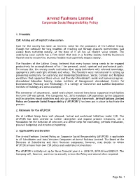 CSR Policy and Undertake Interventions