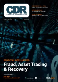 Fraud, Asset Tracing & Recovery