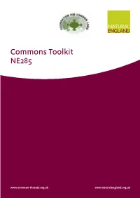 Commons Toolkit NE285