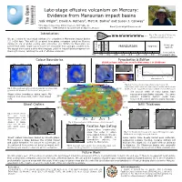 Jack Wright1, David A. Rothery1, Matt R. Balme1 and Susan J. Conway2