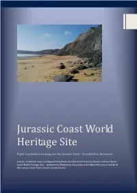 Jurassic Coast Fossil Acquisition Strategy Consultation Report
