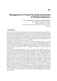 Management of Tsetse Fly Using Insecticides in Northern Botswana