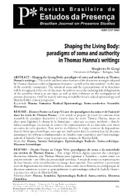 Paradigms of Soma and Authority in Thomas Hanna's Writings