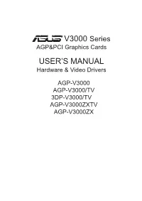V3000 Series USER's MANUAL