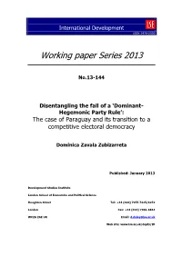 Working Paper Series 2013