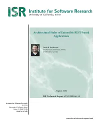 Architectural Styles of Extensible REST-Based Applications