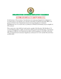 Infrastructure Concession Regulatory Commission Public Private Partnership Projects Pipeline