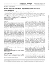 Murlet: a Practical Multiple Alignment Tool for Structural RNA Sequences