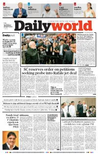 SC Reserves Order on Petitions