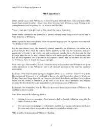 July 2007 Real Property Question 6