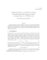 Numerical Solutions for the Willmore Flow