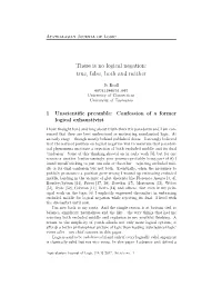 There Is No Logical Negation: True, False, Both and Neither
