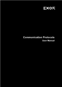 Communication Protocols| User Manual