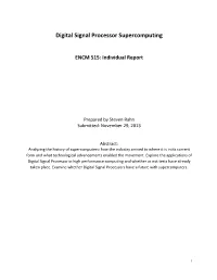 Digital Signal Processor Supercomputing