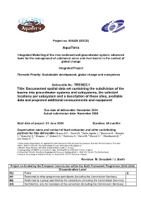 Documented Spatial Data Set Containing the Subdivision of The