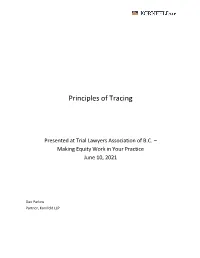 Principles of Tracing