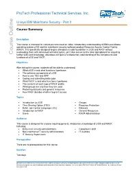 Unisys IBM Mainframe Security - Part 2