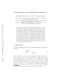 Arxiv:1912.00468V2 [Math.OC] 17 Dec 2019 Matrix