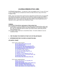 Colregs Demarcation Lines