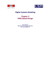 Digital Systems Modeling Chapter 2 VHDL-Based Design