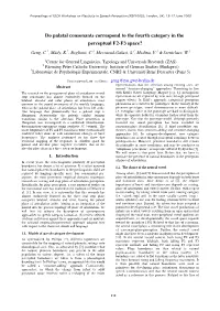 Do Palatal Consonants Correspond to the Fourth Category in the Perceptual F2-F3 Space?