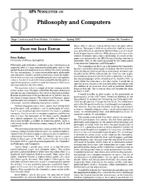 Philosophy and Computers