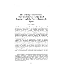 The Centripetal Network: How the Internet Holds Itself Together, and the Forces Tearing It Apart