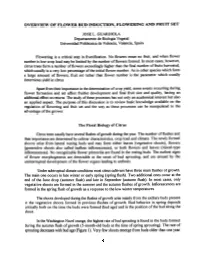 Overview of Flower Bud Induction, Flowering and Fruit Set