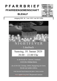 P F a R R B R I E F Lünebach
