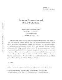 Quantum Symmetries and Stringy Instantons