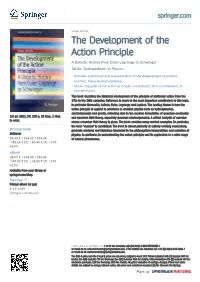 The Development of the Action Principle a Didactic History from Euler-Lagrange to Schwinger Series: Springerbriefs in Physics