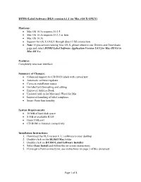 DYMO Label Software (DLS) Version 6.1.1 for Mac (OS X ONLY)