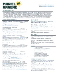 Email: Mariel@Marielkanene.Com Website