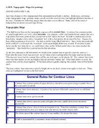 General Rules for Contour Lines