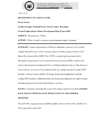 Grand Targhee Resort Master Development Plan Projects EIS