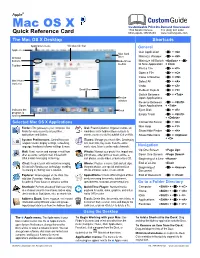Mac OS X Customizable Print-On-Demand Courseware 1502 Nicollet Avenue Tel