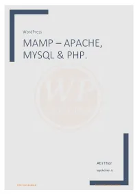 Mamp – Apache, Mysql & Php