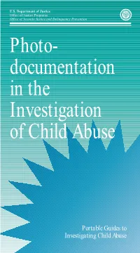Photodocumentation in the Investigation of Child Abuse