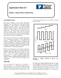 Square Wave Voltammetry