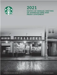 2021 Notice of Annual Meeting of Shareholders and Proxy Statement