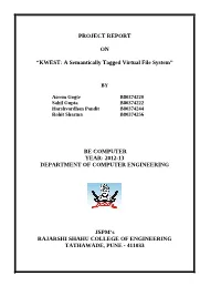 KWEST: a Semantically Tagged Virtual File System”