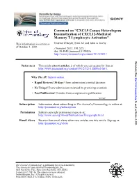 Memory T Lymphocyte Activation'' Desensitization of CXCL12