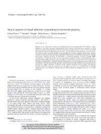 Neural Systems of Visual Attention Responding to Emotional Gestures