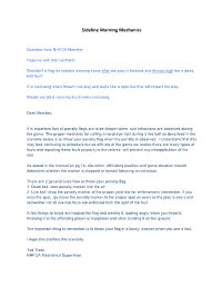 Sideline Warning Mechanics