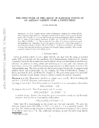 The Structure of the Group of Rational Points of an Abelian Variety Over a Finite Field