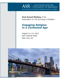 2019 ASR Annual Meeting Program