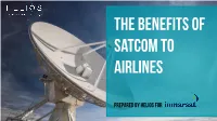 Airline Benefits of Satcom