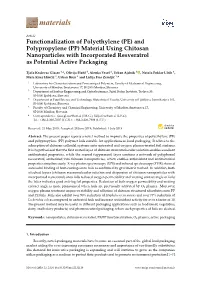 Functionalization of Polyethylene (PE) and Polypropylene (PP) Material Using Chitosan Nanoparticles with Incorporated Resveratrol As Potential Active Packaging