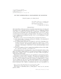 On the Mathematical Foundations of Learning